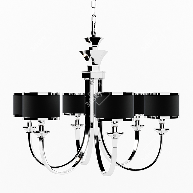 Elegant Tuxedo Chandelier 3D model image 1