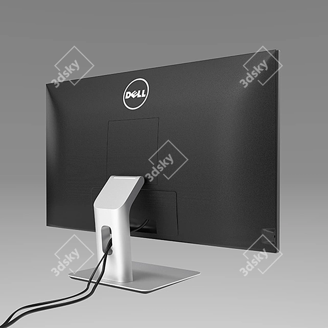 Dell S2415h Monitor: Crisp and Sleek 24" Display 3D model image 2