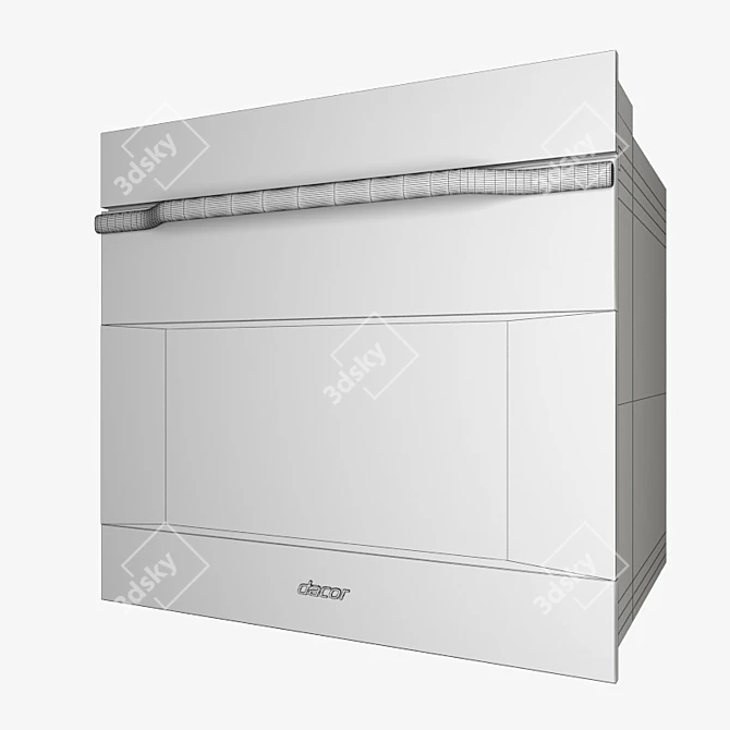 Modern Dacor MOH130S Microwave 3D model image 2