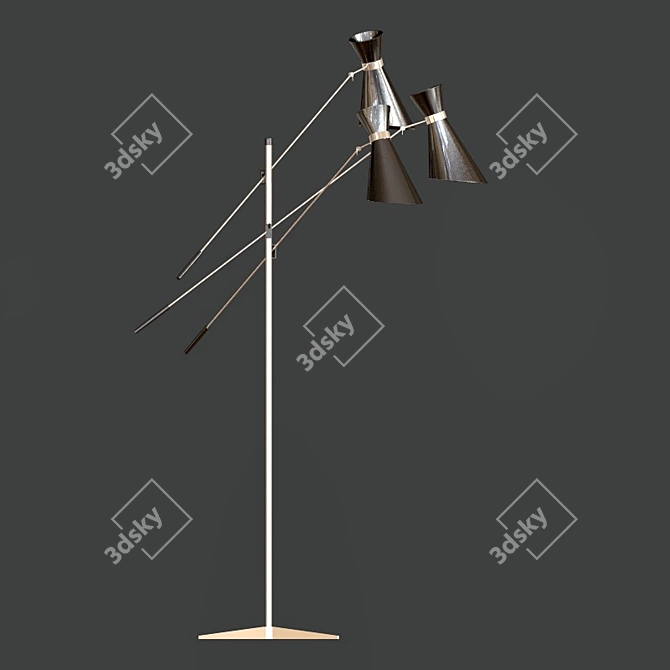 Modern Stanley Standing Lamp 3D model image 2
