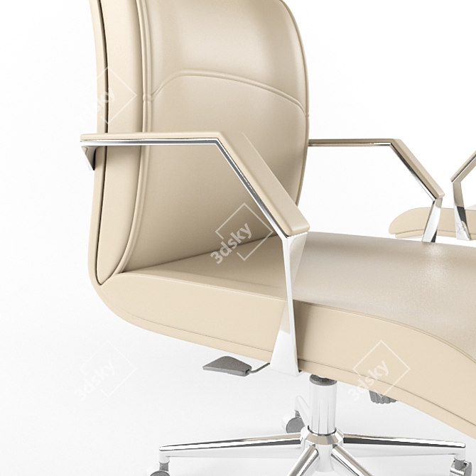 Elegant Ergonomic Executive Chair 3D model image 3