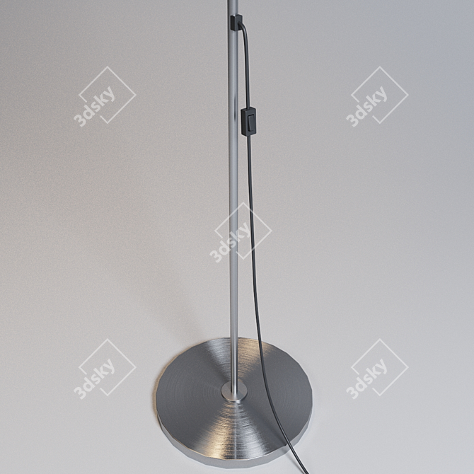Elegant CoronaFloor Lamp 3D model image 3