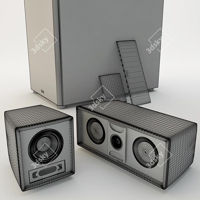 Minimalist Modern Interior Design 3D Model 3D model image 3