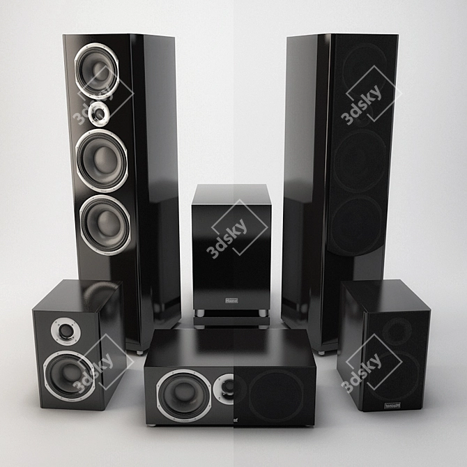Elevate Your Sound with Magnat Loudspeakers 3D model image 1