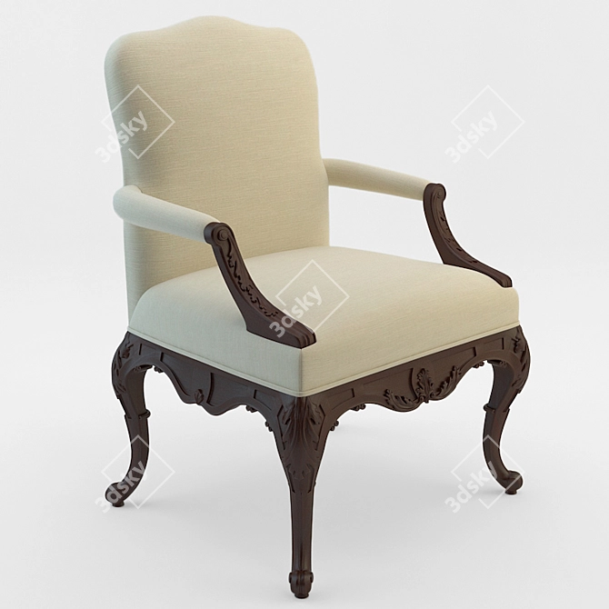 Vintage Ralph Lauren Armchair 3D model image 1