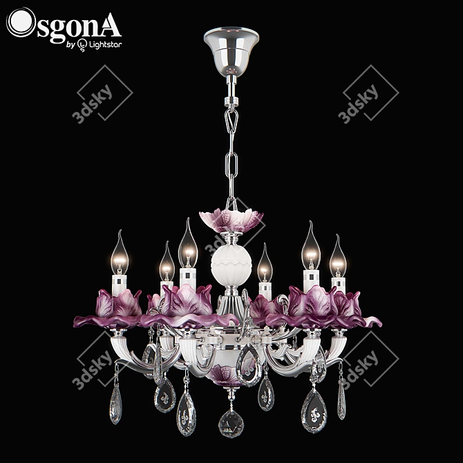 Anemone Osgona Chandelier 3D model image 1