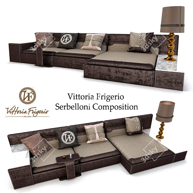 Elegant Harmony: Vittoria Frigerio Serbelloni 3D model image 1