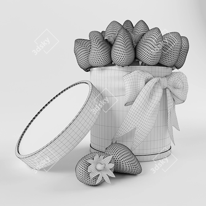 Sweet Strawberry Delight 3D model image 3