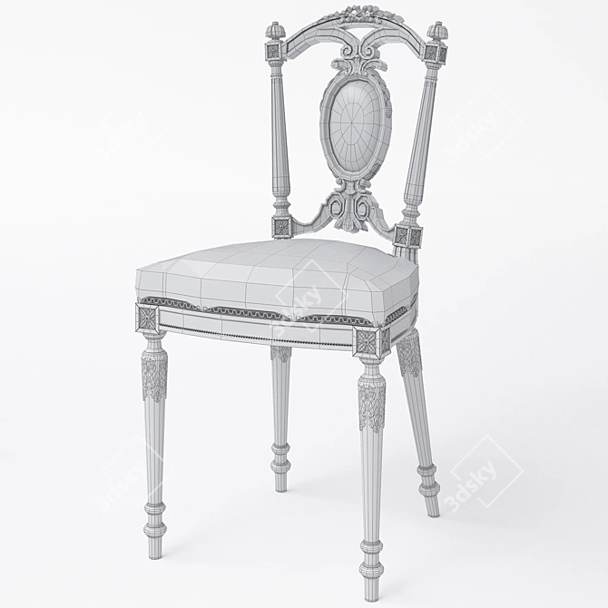 Timeless Elegance Chair 3D model image 2