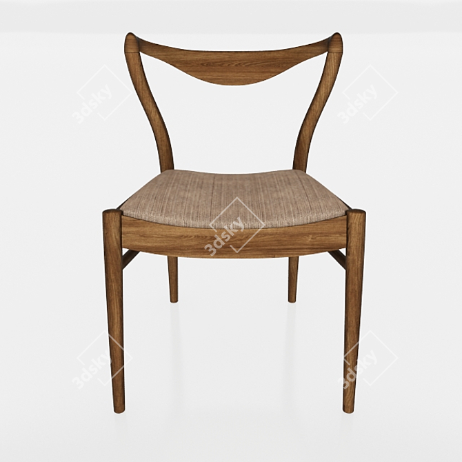 Revival Oak Chair: Craftsmanship Redefined 3D model image 2