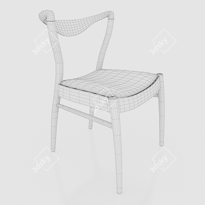 Revival Oak Chair: Craftsmanship Redefined 3D model image 3