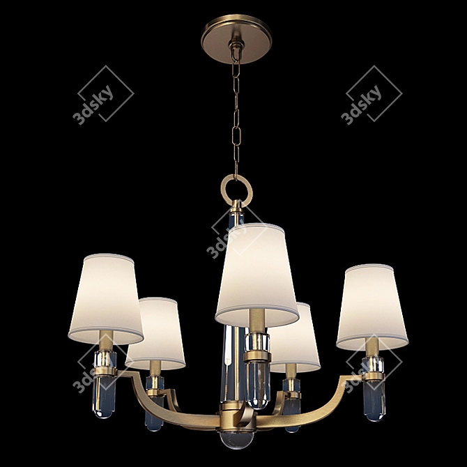 Hudson Valley Dayton Chandelier - Elegant Lighting Fixture with Multiple Size Options 3D model image 5
