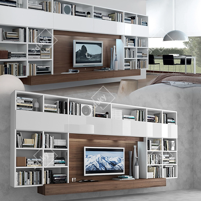 Jesse Open Wall Units 3D model image 2