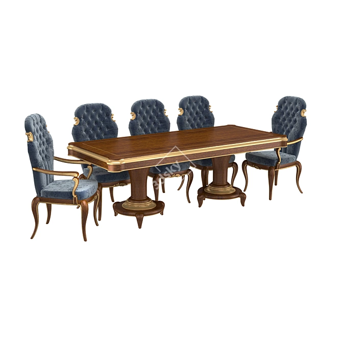 Frandis B Collection: Diner Chair & Table 3D model image 1