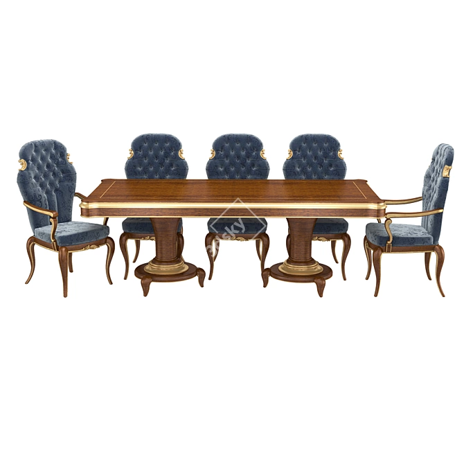 Frandis B Collection: Diner Chair & Table 3D model image 2