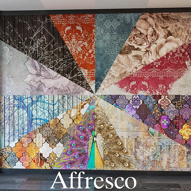 Affresco Wallpaper Collection Re-Space 3D model image 1