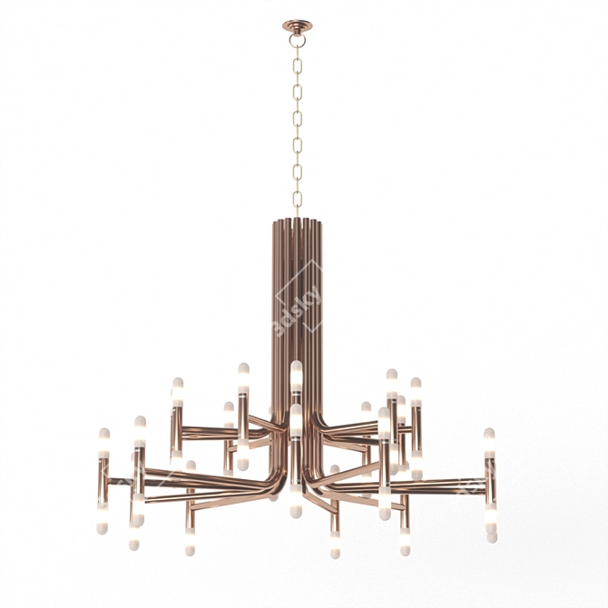 LUCEA IZZA Ceiling Lamp - Bronze, 150x150cm 3D model image 2