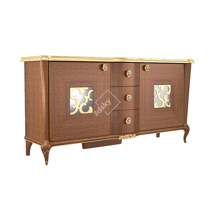 Modern Chic Sideboard - Frandiss Collection 3D model image 1