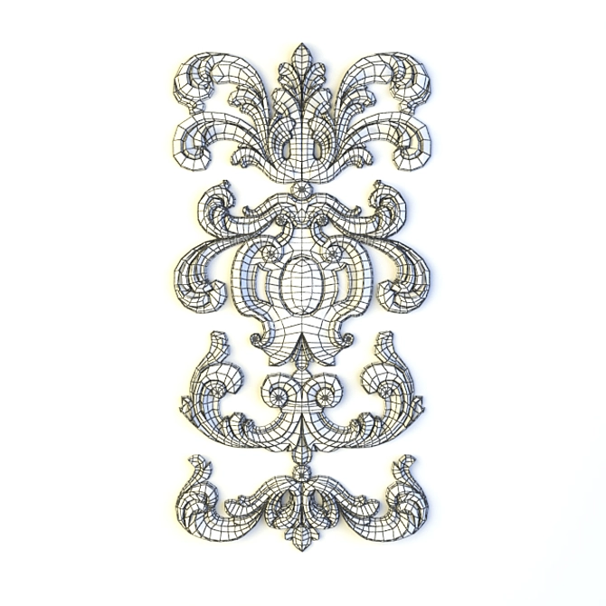 Elegant Carved Overlay 3D model image 2