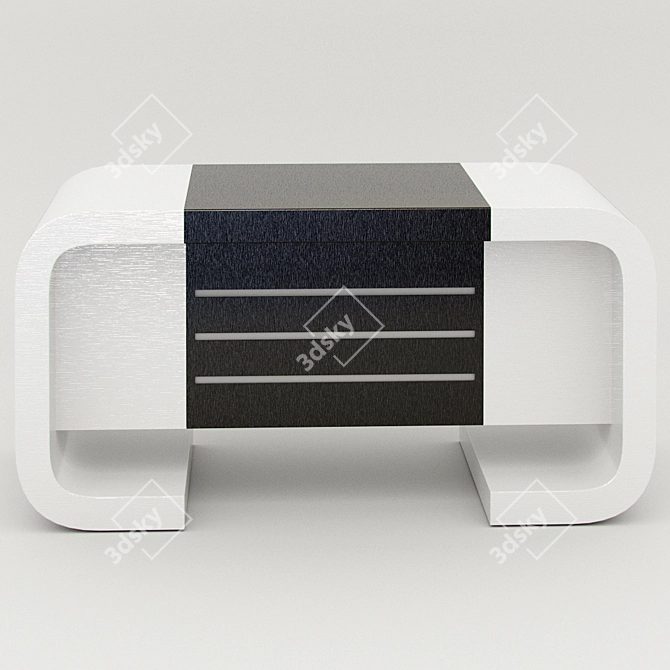 Title: Modern Reception Desk "Lango 3D model image 2