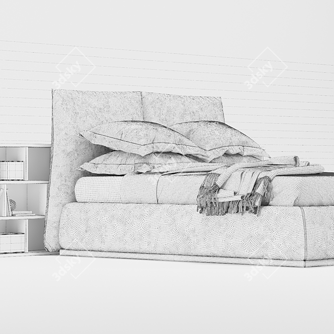 Elegant Bedroom Set: ORIENTE 3D model image 3