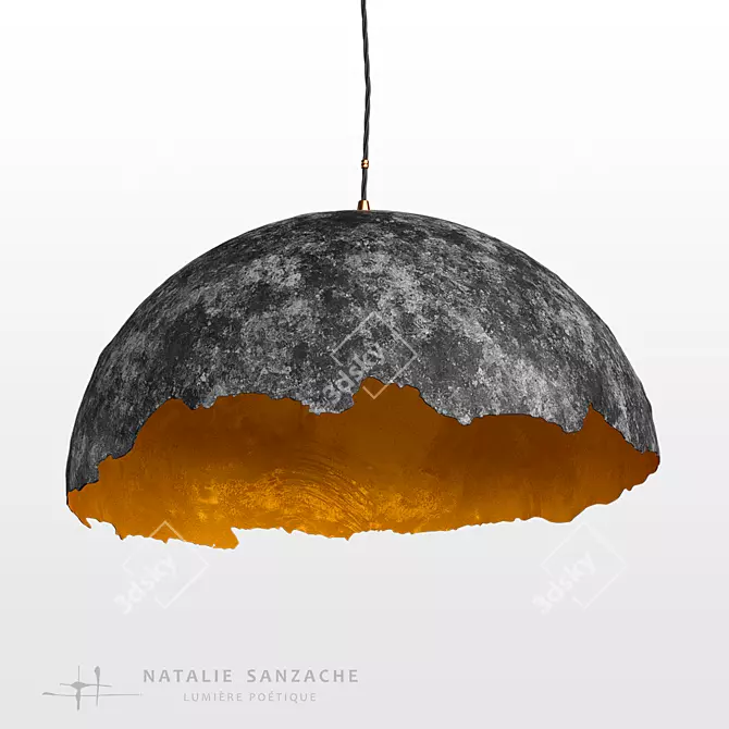 Tectonic Planet Concrete Suspension 3D model image 1