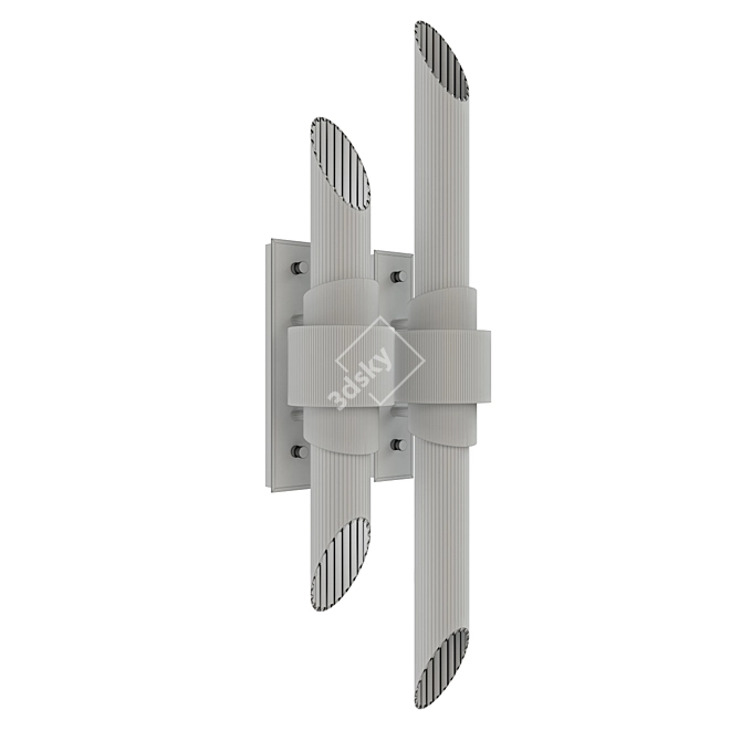 Elegant Tycho Wall Sconce 3D model image 3