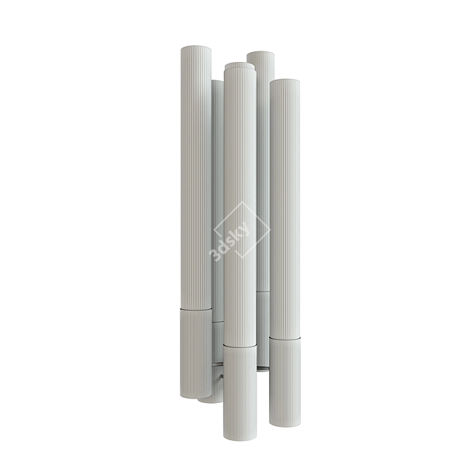 BURJ Wall Sconce: Radiate Elegance 3D model image 2