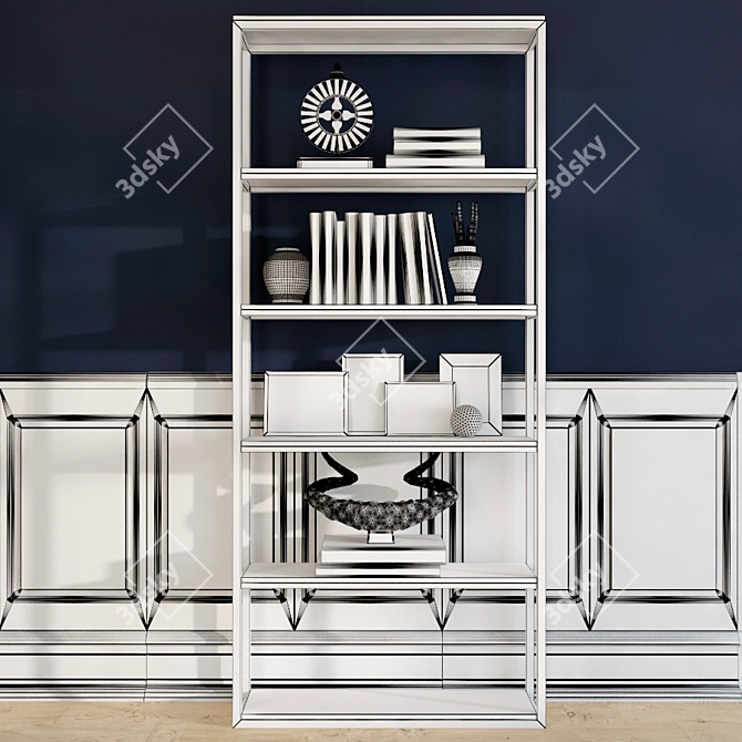 Elegant Décor Shelf 3D model image 3