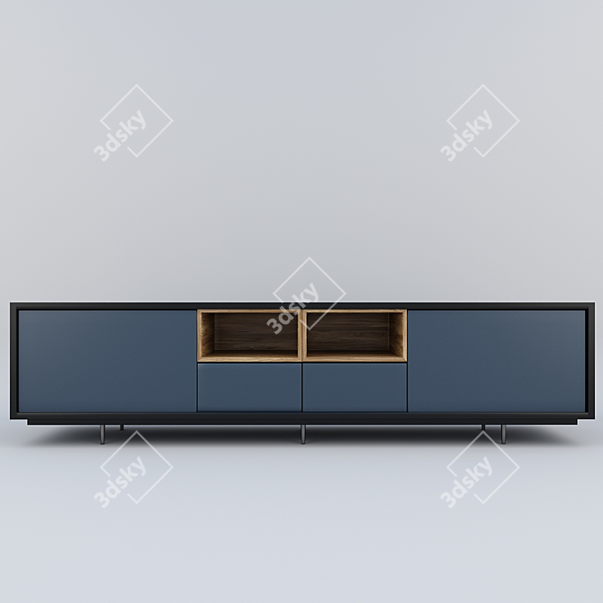 Modern Chest of Drawers: AURA 3D model image 2