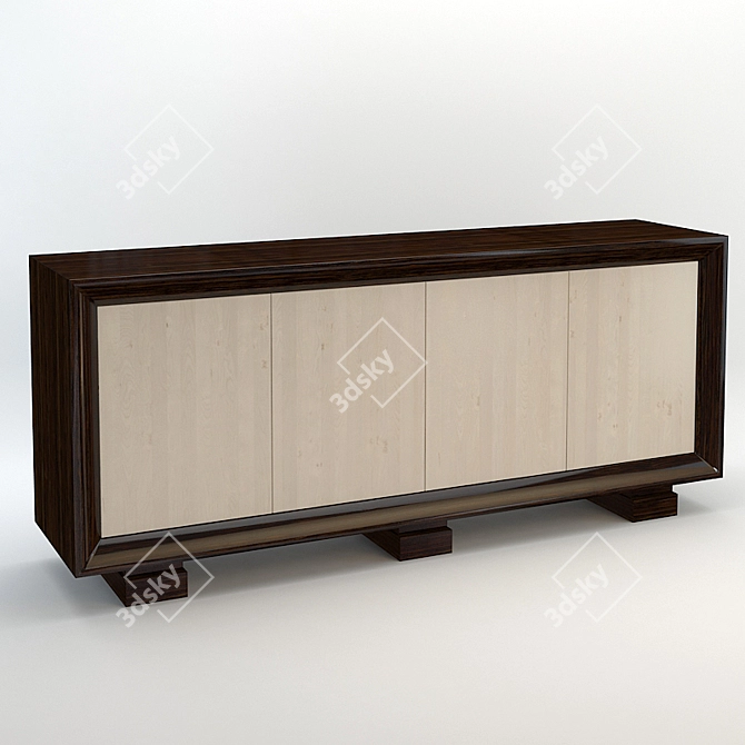 Stylish Davidson Side Cabinet 3D model image 1