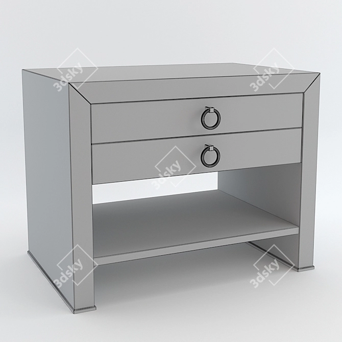 Authentic Davidson Stone Chest 3D model image 2