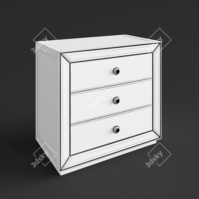 Elegant Murano Library Commode 3D model image 3