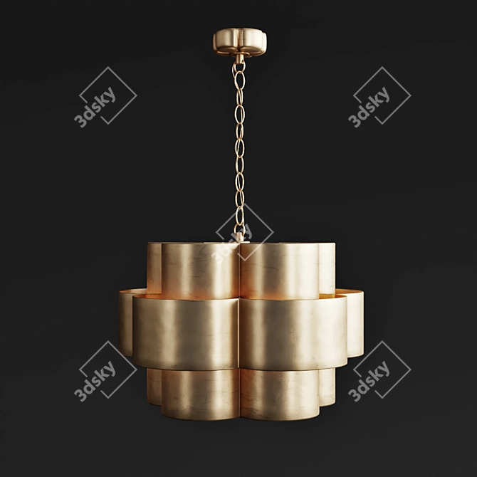 Elegant Arabelle Pendant Lighting 3D model image 2