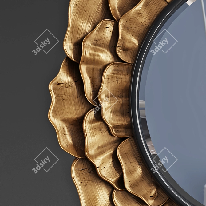 Elegant Niota Wall Mirror 3D model image 3