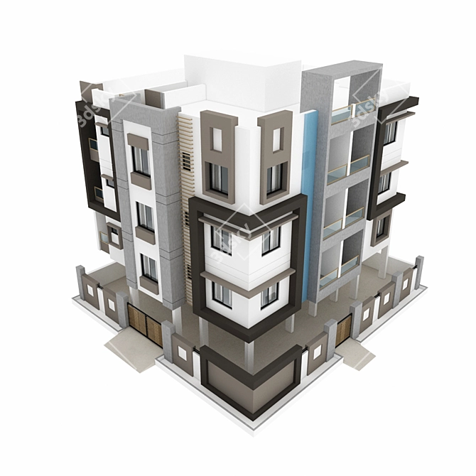 Versatile High-rise Structure 3D model image 2