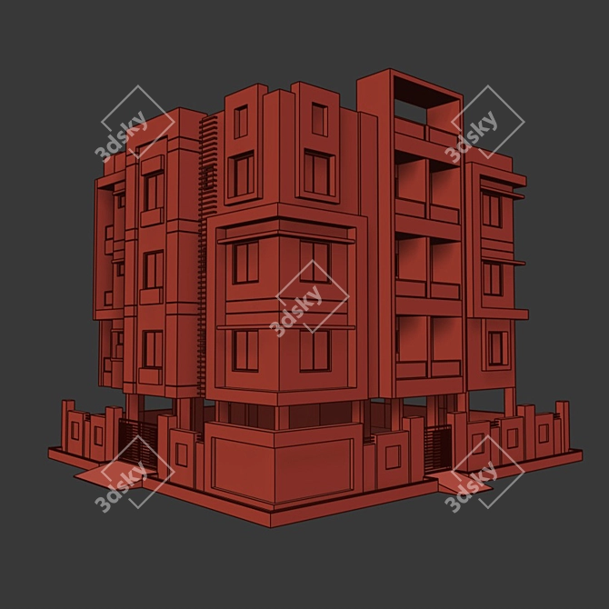 Versatile High-rise Structure 3D model image 3