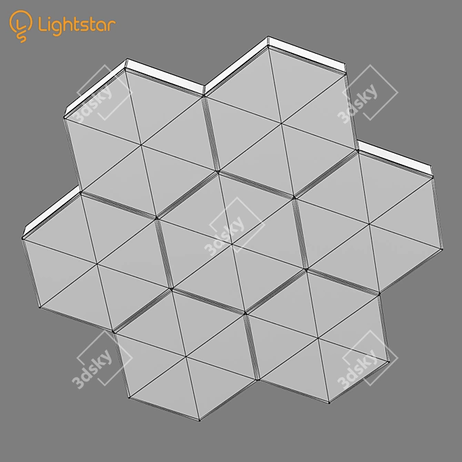 Favo Lightstar LED Ceiling Chandelier 3D model image 3