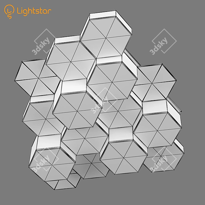 Favo Lightstar Ceiling Chandelier 3D model image 3