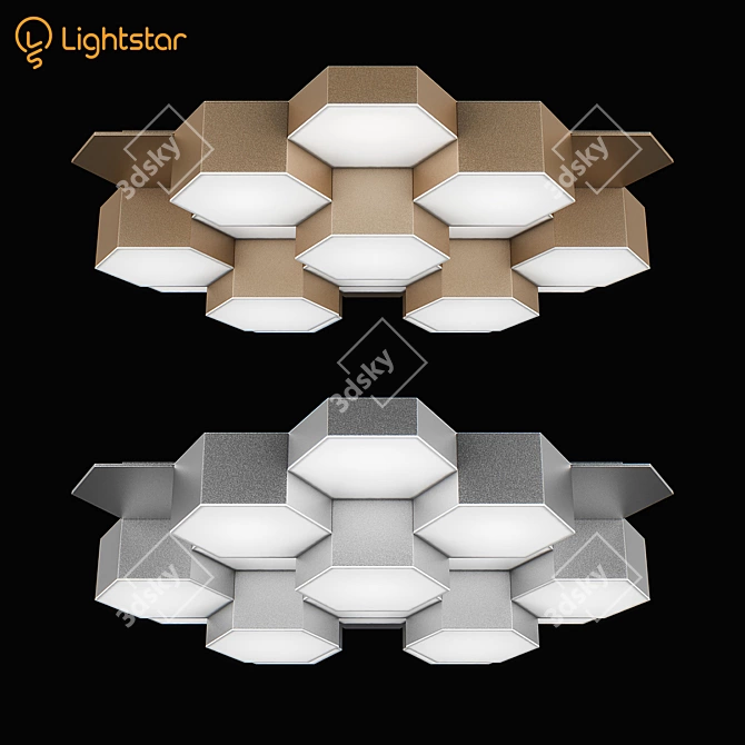Favo Lightstar Ceiling Chandelier 3D model image 1