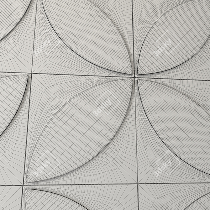 3D Plant Wall Panel 3D model image 3