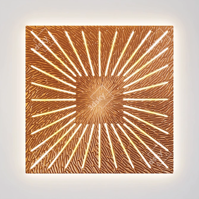 Sunrise Ascension Wall Art 3D model image 1