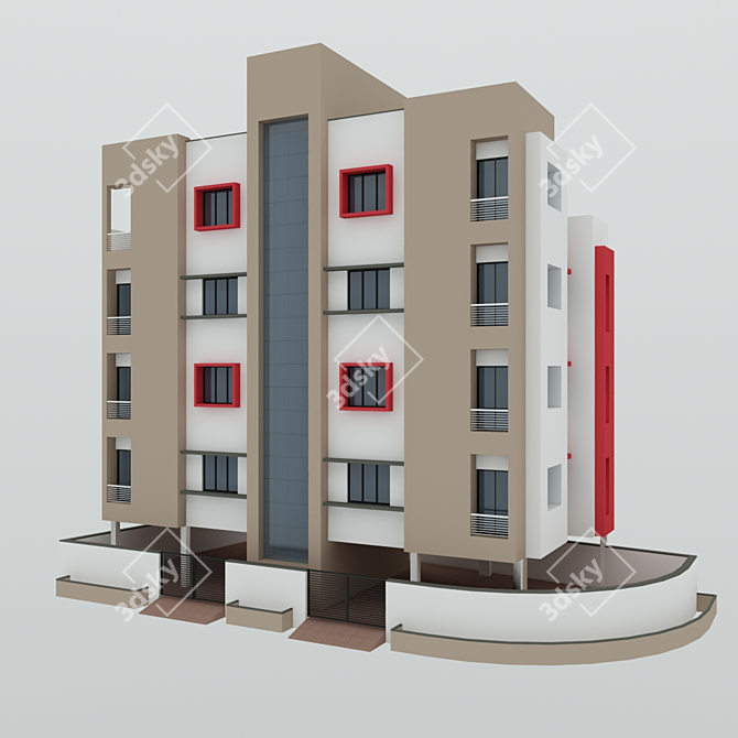 Corner Heights: Multi-Level Marvel 3D model image 1