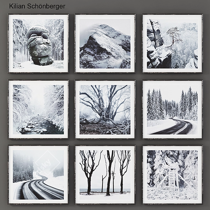 Winter in Squares: 3D Models & Textures 3D model image 1