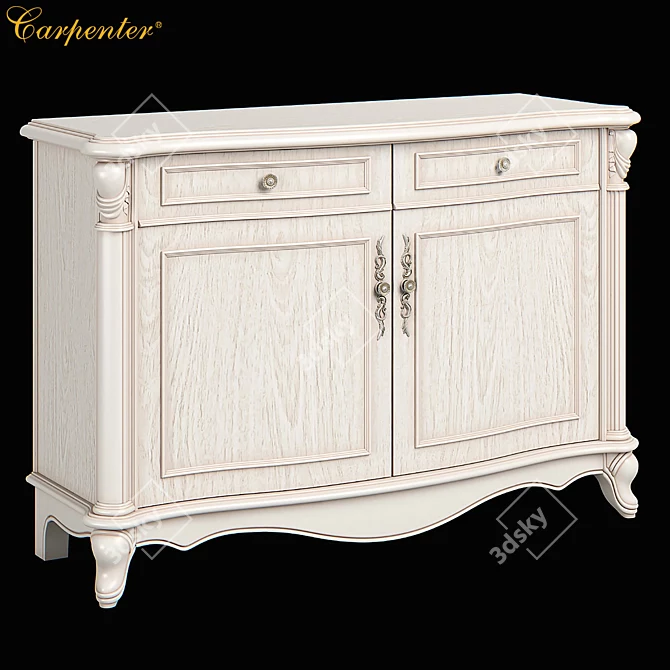 Small Sofa Back Cabinet - Carpenter 230 3D model image 1