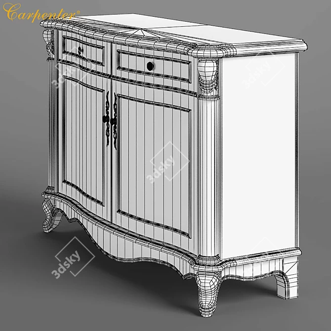 Small Sofa Back Cabinet - Carpenter 230 3D model image 3