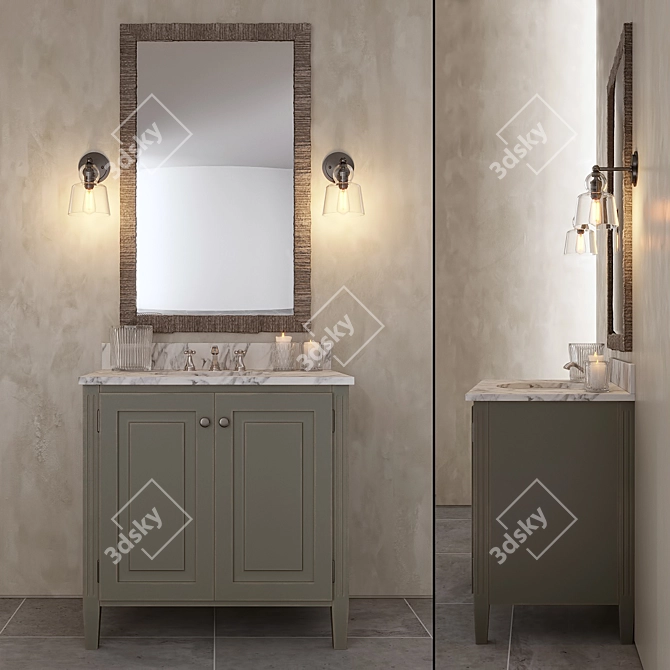 Crate&Barell Britta Bath Set 3D model image 1