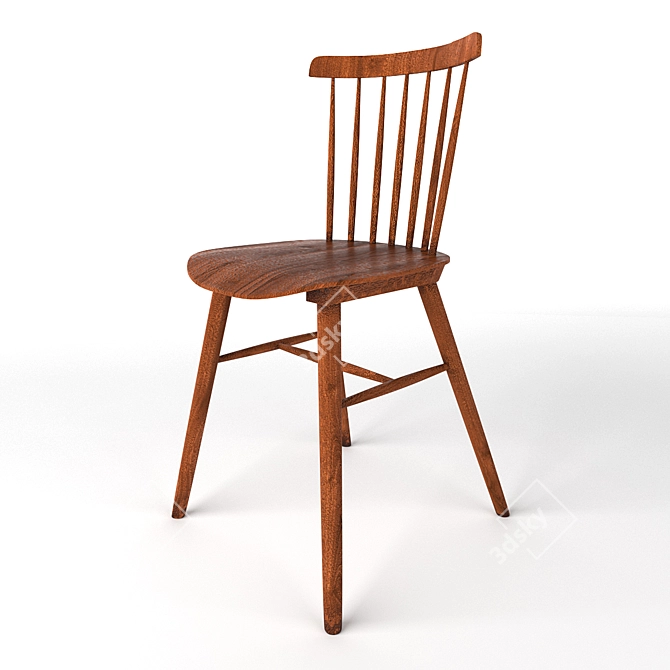 Classic Windsor Chair 3D model image 1