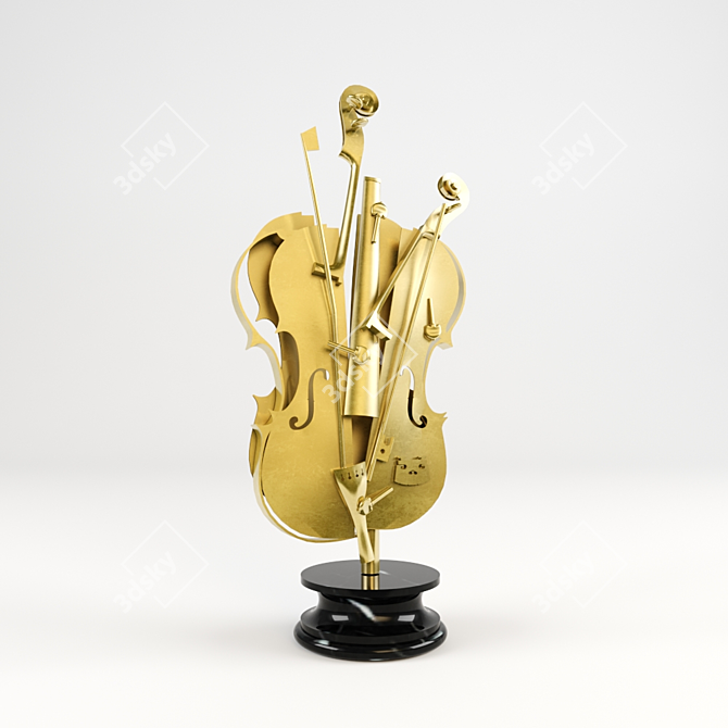 Arman Violin: A Masterpiece of Artistry 3D model image 1