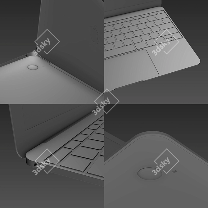 Apple MacBook 2015: Powerful 3D Rendering Tool 3D model image 3